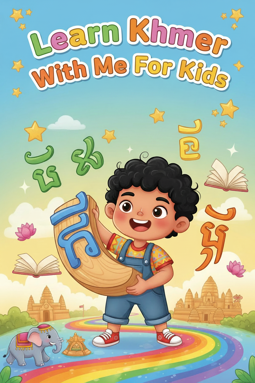 Learn Khmer With Me For Kids Cover